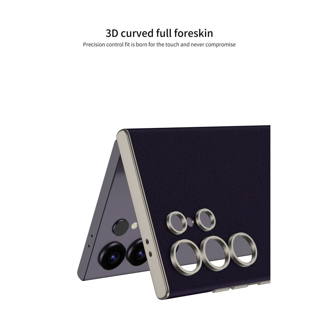 Samsung Galaxy S23 Ultra Super Slim GKK Leather Case With Camera Protection - Orange