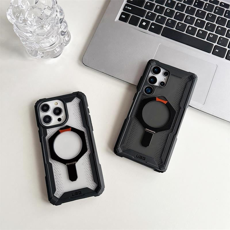 iPhone 15 Pro Max UAG Plasma XTE Mag-Safe Compatible, Rugged Lightweight Shockproof Metal Ring with Kickstand - ICE