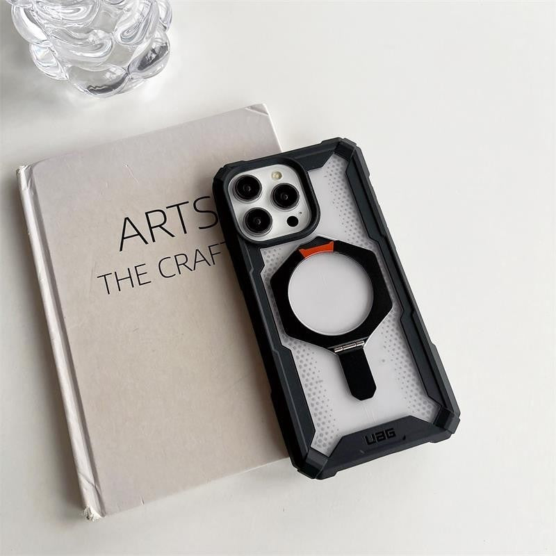 iPhone 15 Pro UAG Plasma XTE Mag-Safe Compatible, Rugged Lightweight Shockproof Metal Ring with Kickstand - ICE