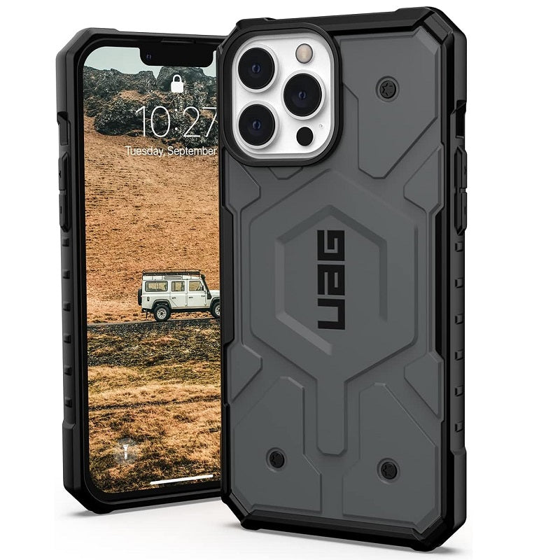 iPhone 15 Pro Max UAG Pathfinder Premium Rugged Shockproof Case With Magsafe-Gray