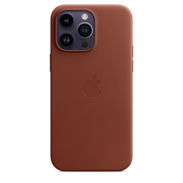 iPhone 14 Pro Leather Case with Camera Protection - Umber Brown