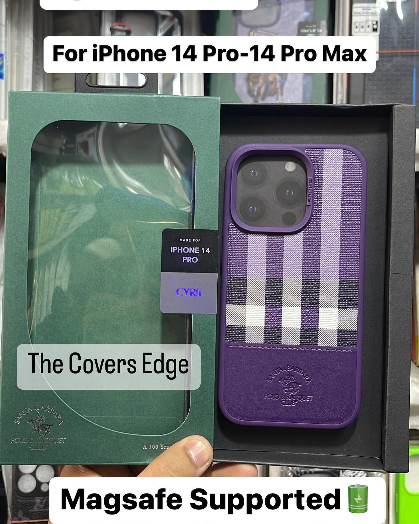 iPhone 14 Pro Santa Barbara Cyril Series Leather Case