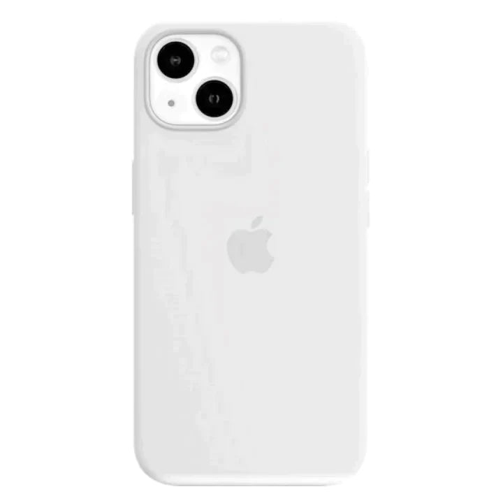 iPhone 13 Silicon Case Liquid Silicon Inner Fabric with Logo