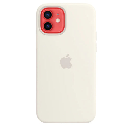 iPhone 12 Mini Original Liquid Silicon Case with Logo - White