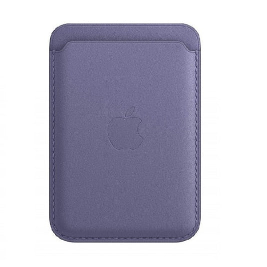 iPhone 15 Faux Leather Wallet Magsafe With Logo- Wisteria