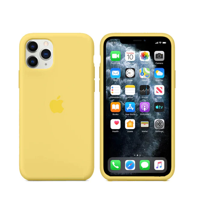 iPhone 12 Pro Max Silicon Case Liquid Silicon Inner Fabric with Logo