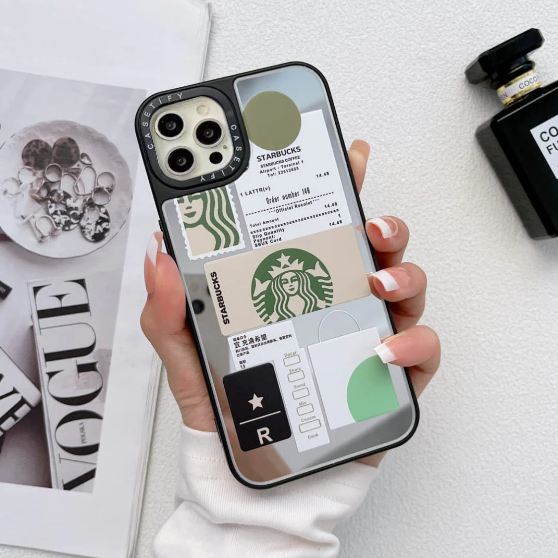 iPhone 14 Pro Max Premium Starbucks Mirror Case – elefcases iPhone 14 Pro Max Premium Starbucks Mirror Case – elefcases