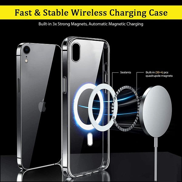 iPhone XR Ultra Hybrid Magnetic Protective Clear Case - Transparent