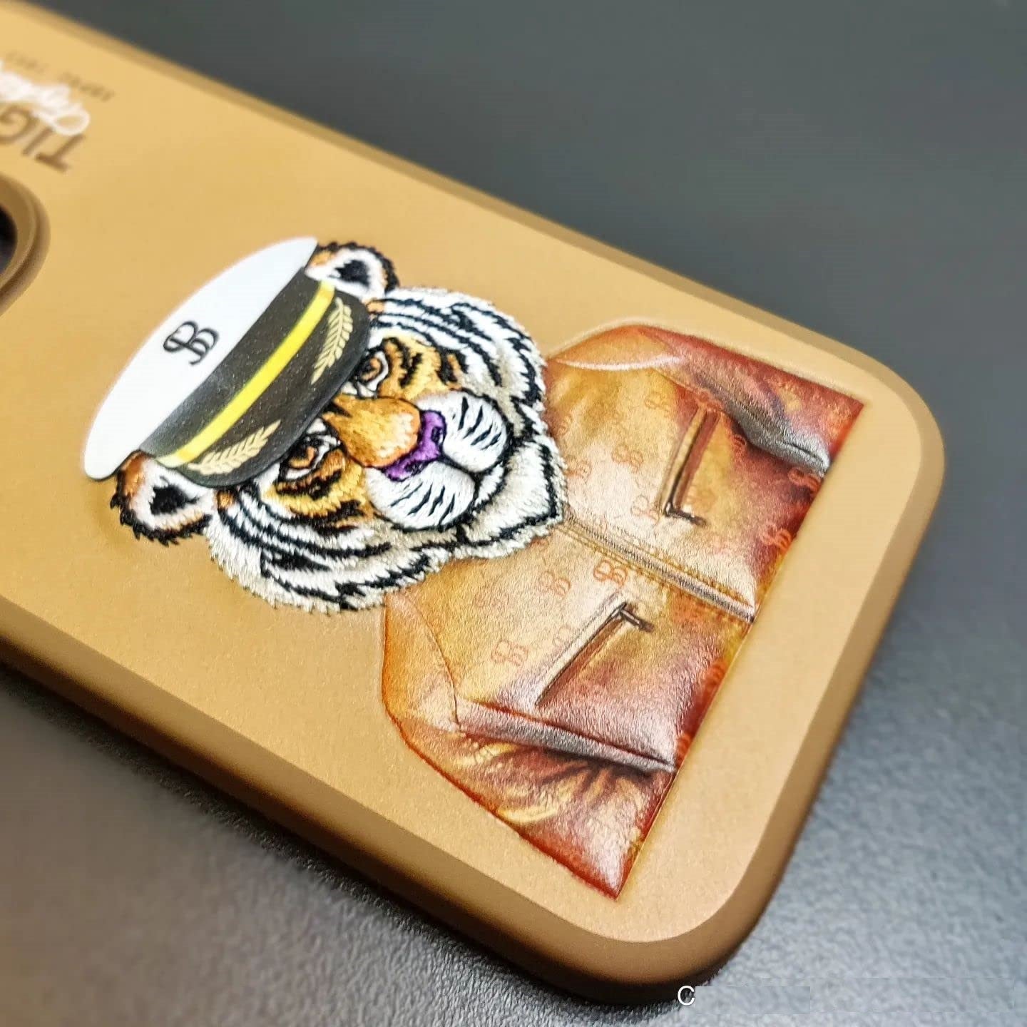 iPhone 14 Pro Max Santa Barbara Polo Club Fashion Tiger Leather Case