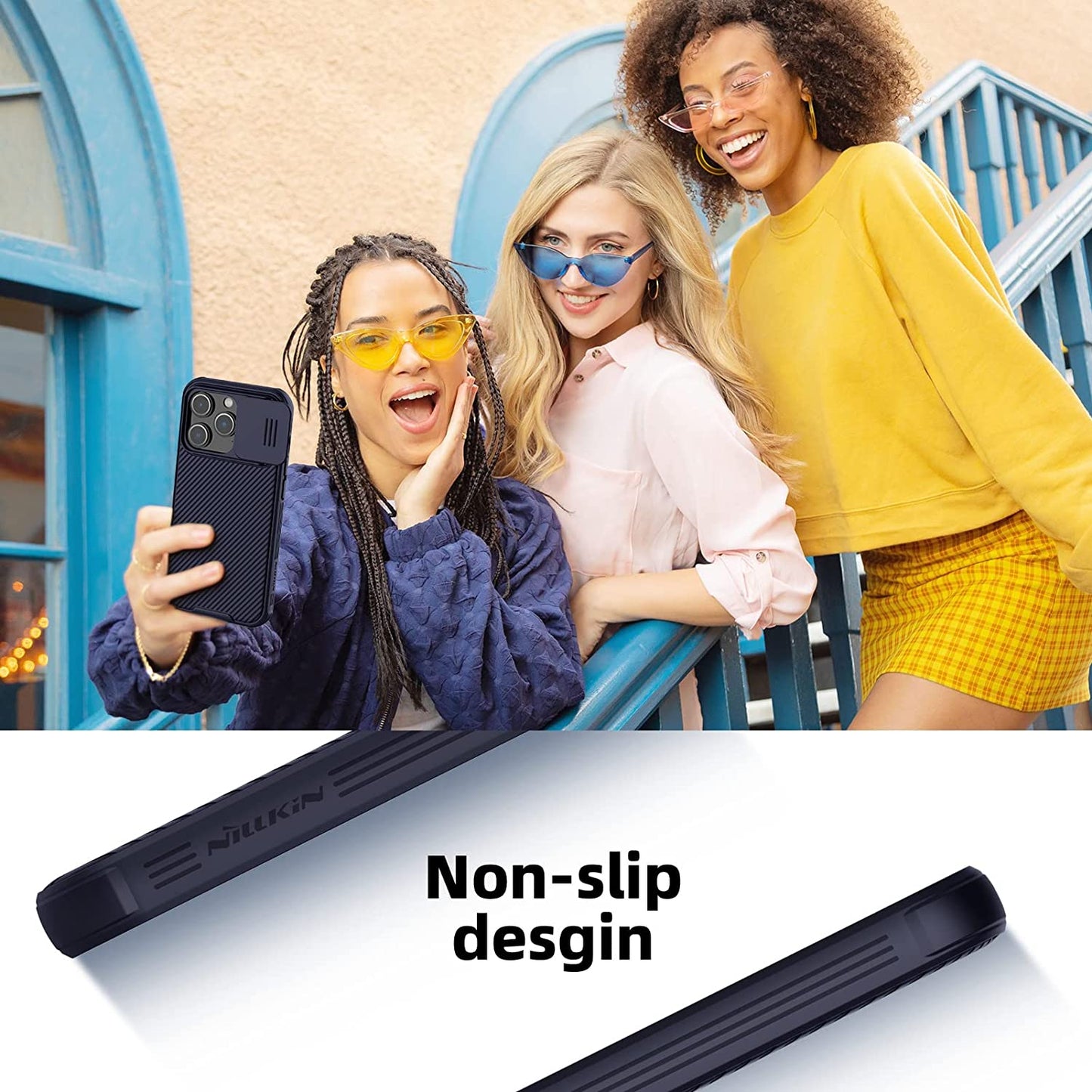 iPhone 14 Plus Nilkin CamShield Pro Camera Open Close All Side Protection Case