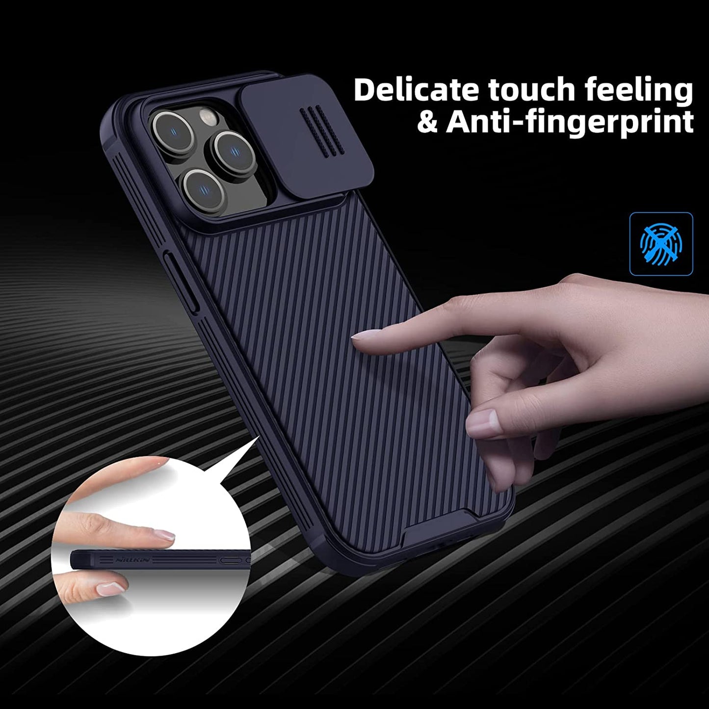 iPhone 14 Pro Nilkin CamShield Pro Camera Open Close All Side Protection Case