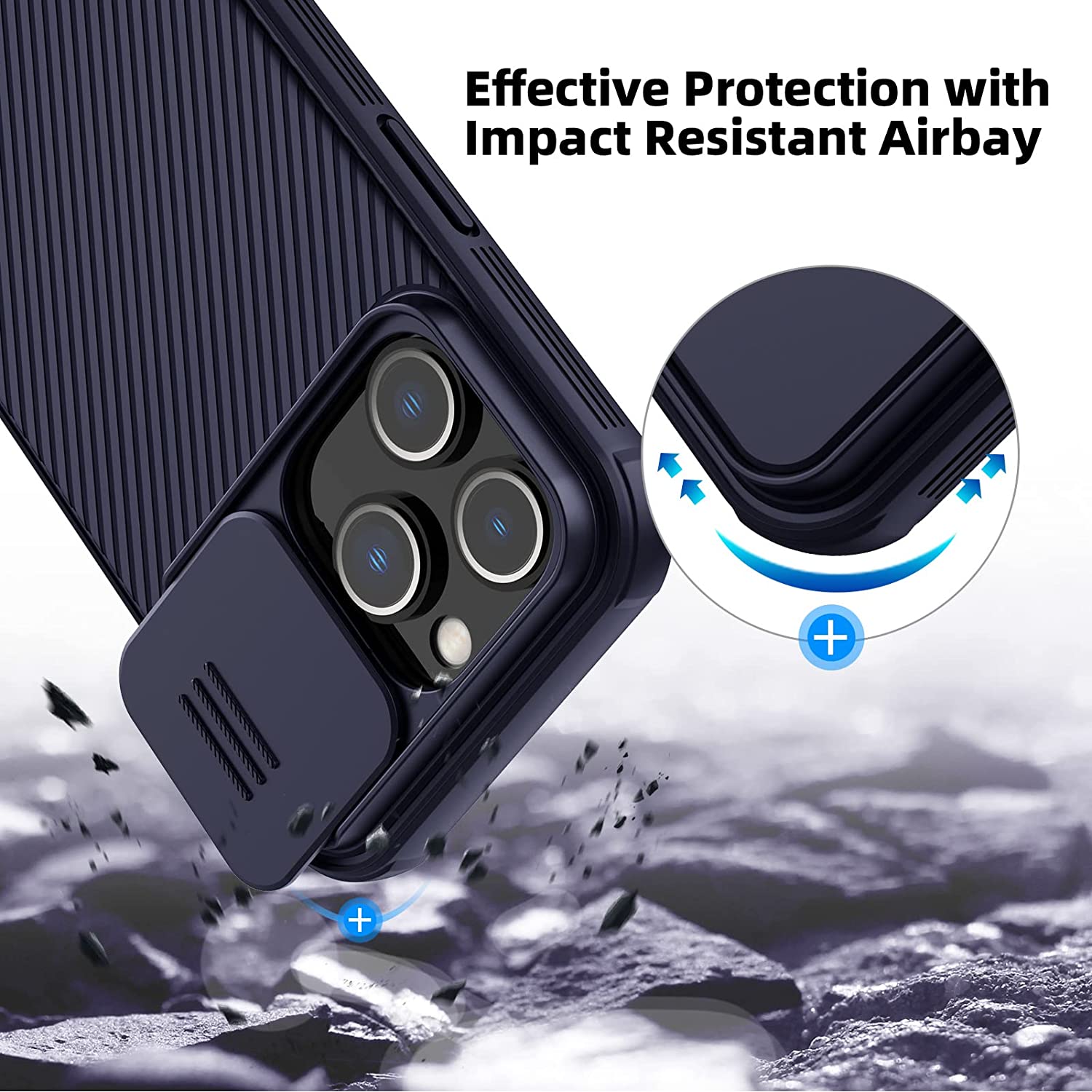 iPhone 14 Plus Nilkin CamShield Pro Camera Open Close All Side Protection Case