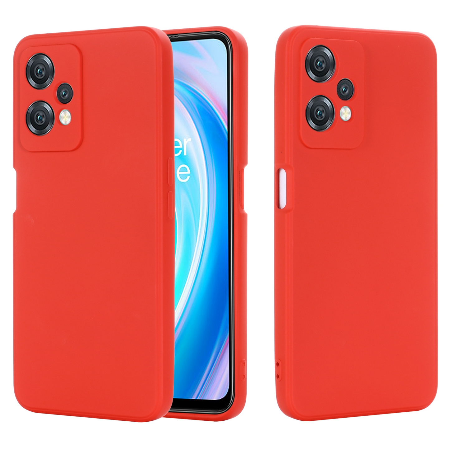 OnePlus Nord Ce 2 Lite 5G Silicon Case Liquid Silicon Inner Fabric with Logo
