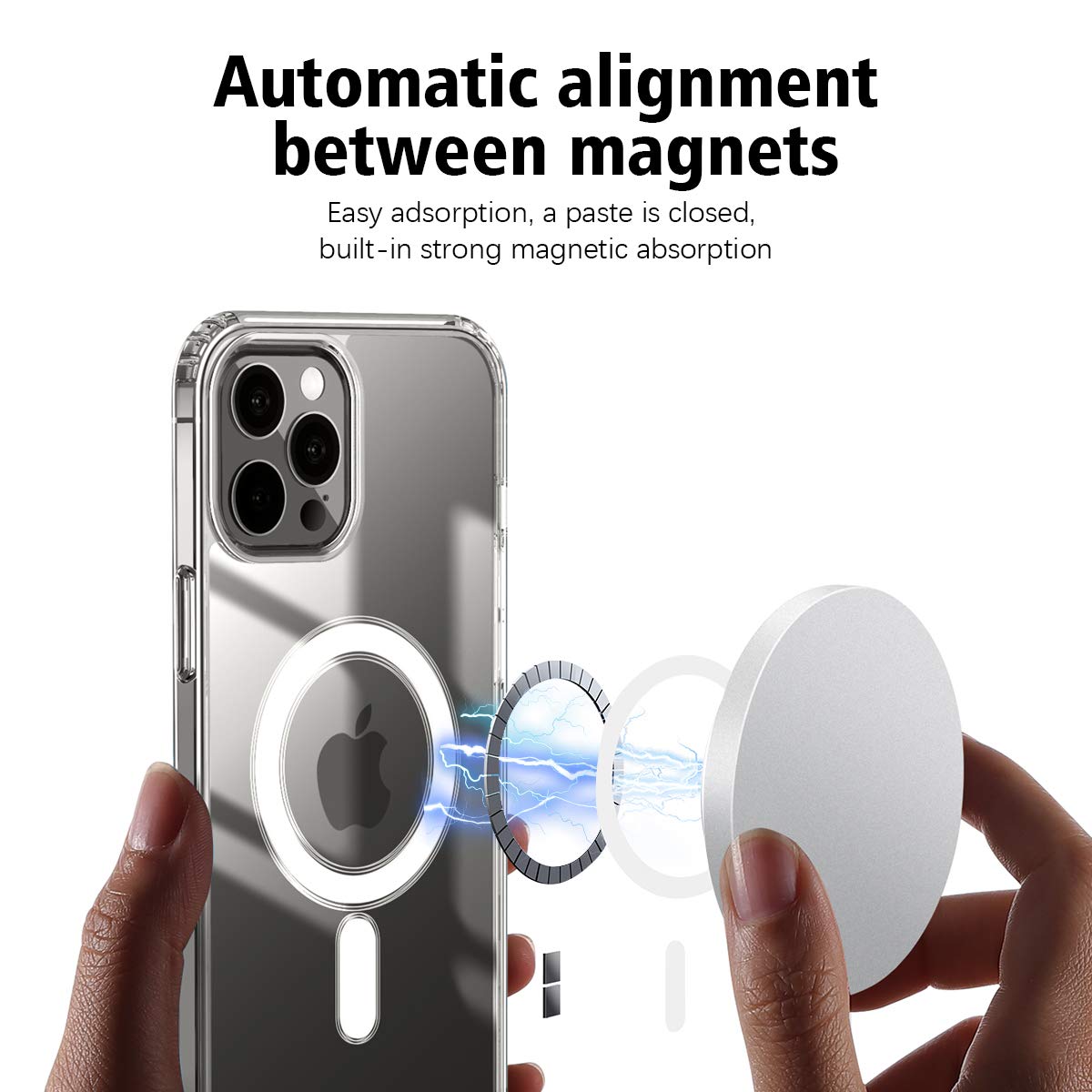 iPhone 13 Pro Max Ultra Hybrid Magnetic Protective Clear Case