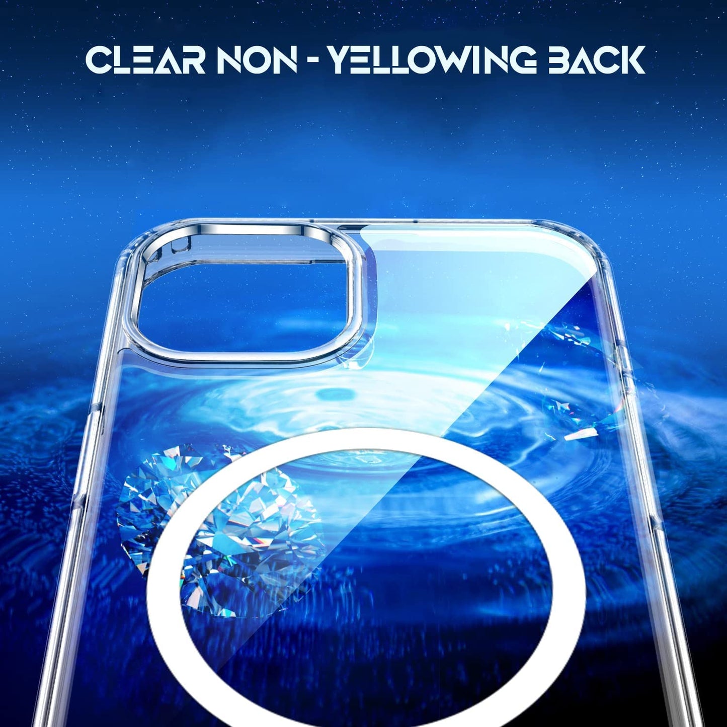 iPhone 13 Pro Max Ultra Hybrid Magnetic Protective Clear Case
