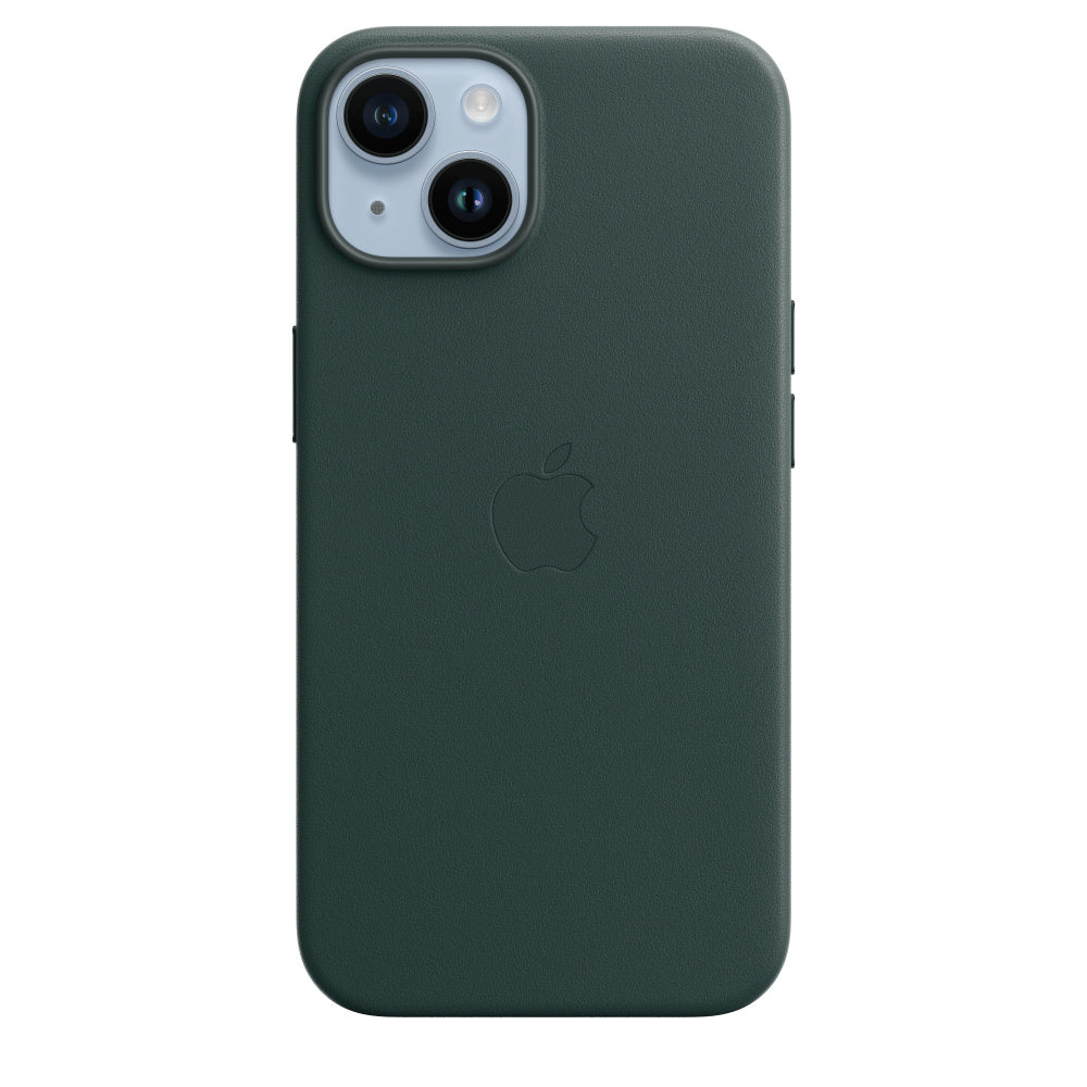 iPhone 14 Plus Leather Case with MagSafe -Dark Green