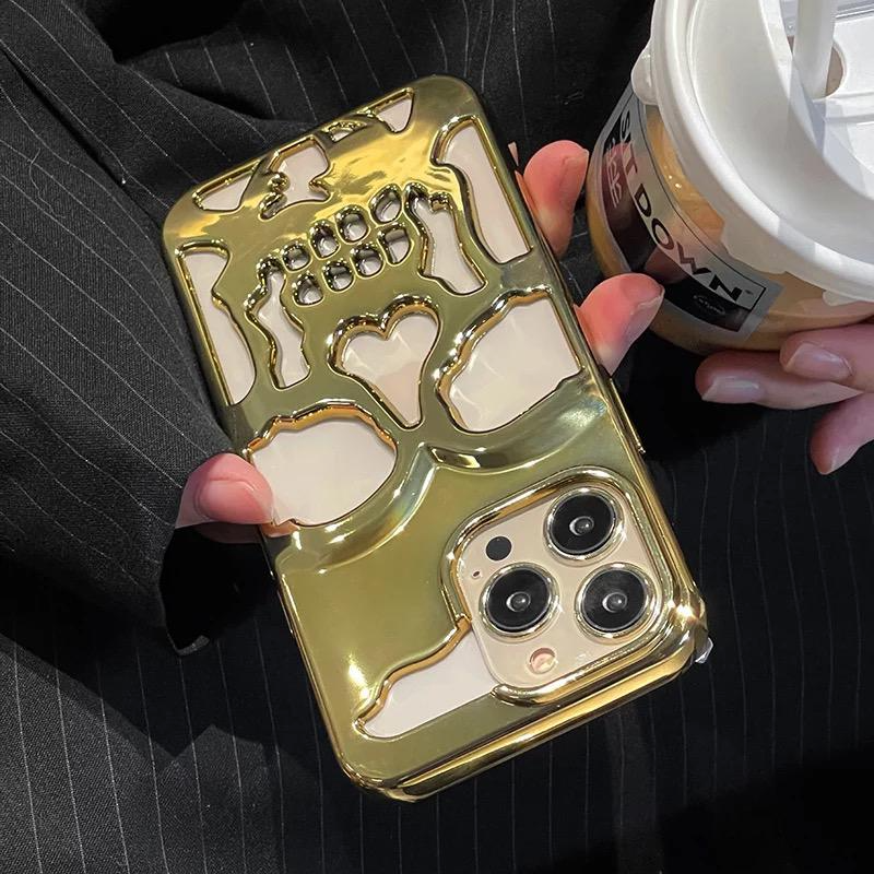iPhone 13 Pro Max Hollow Skull Design Case