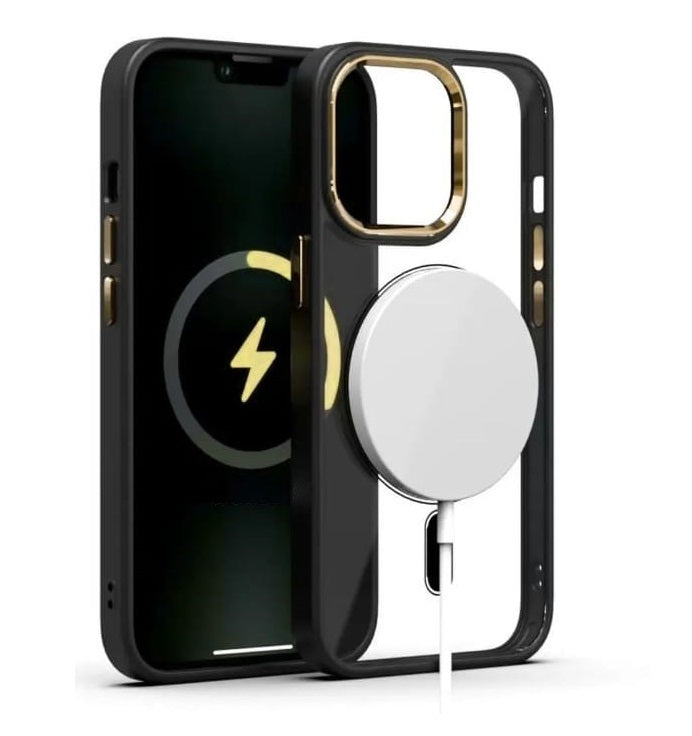 iPhone 13 Pro Max Color Hybrid Transparent Case with Metal Camera Protection