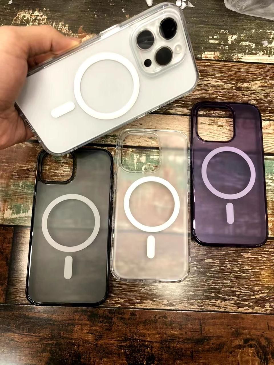 LKGUS iPhone 14 Pro Semi Transparent Matte Finish Scratches Resistance with Magsafe