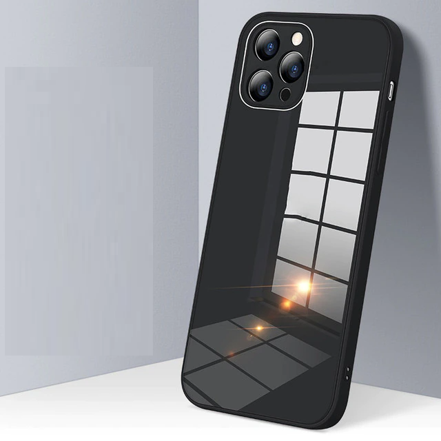 iPhone 11 Pro Max Glass Case with Logo and Camera Protection