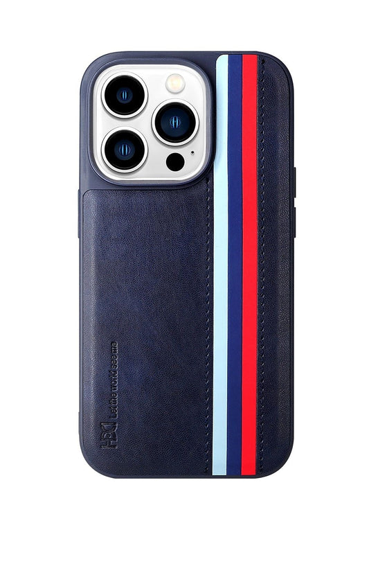 iPhone 13 HBD Tri Stripes Leather Case