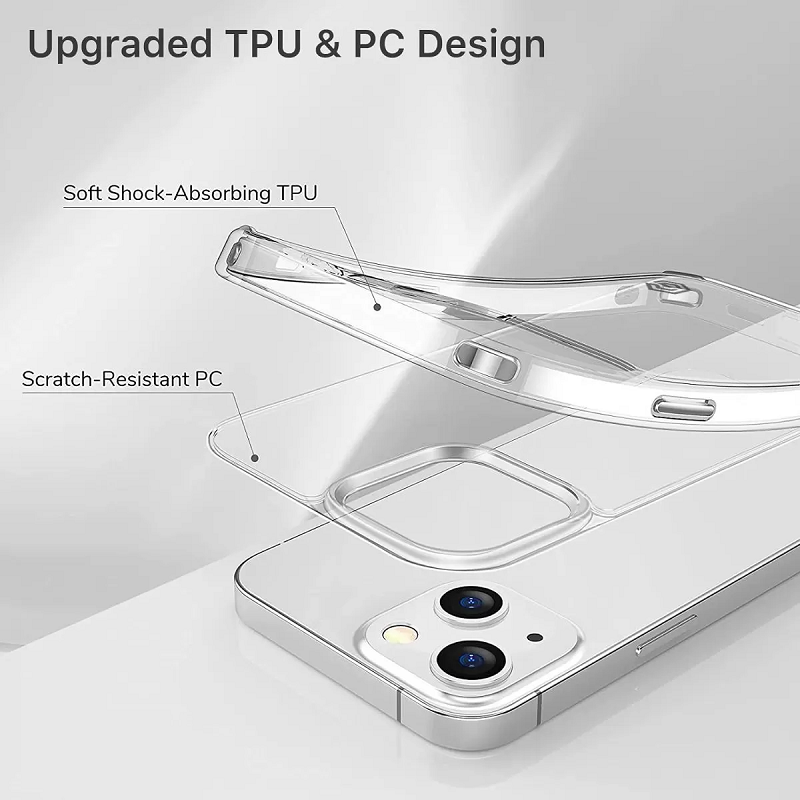 iPhone 13 Transparent Case with Bump Camera Protection