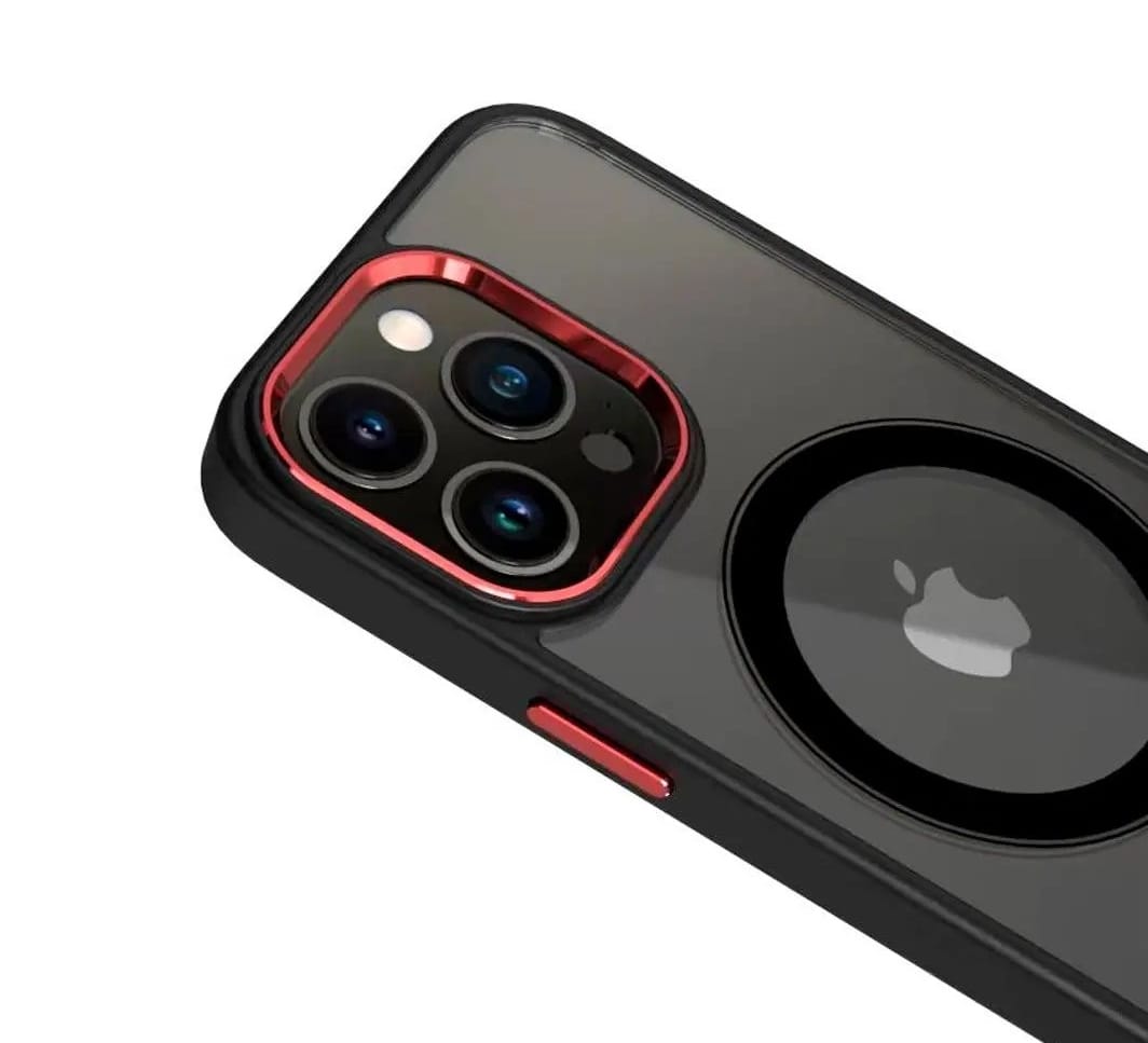 iPhone 13 Pro Max Color Hybrid Transparent Case with Metal Camera Protection