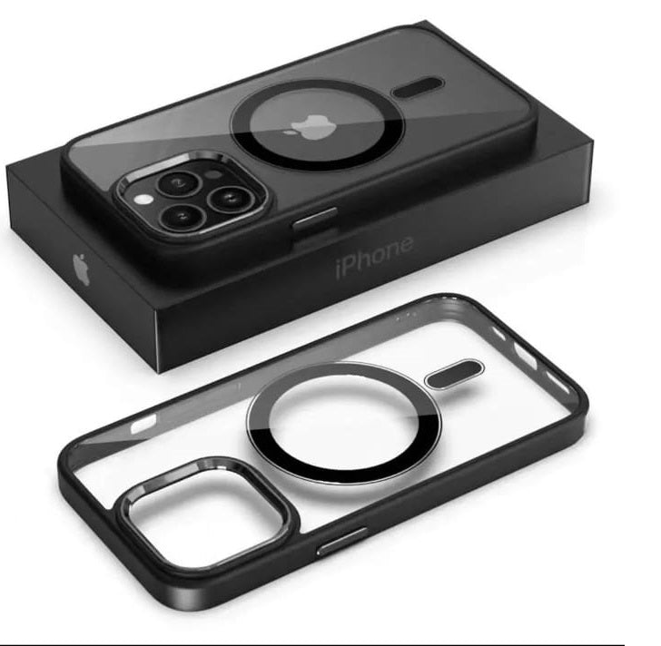 iPhone 13 Pro Max Color Hybrid Transparent Case with Metal Camera Protection