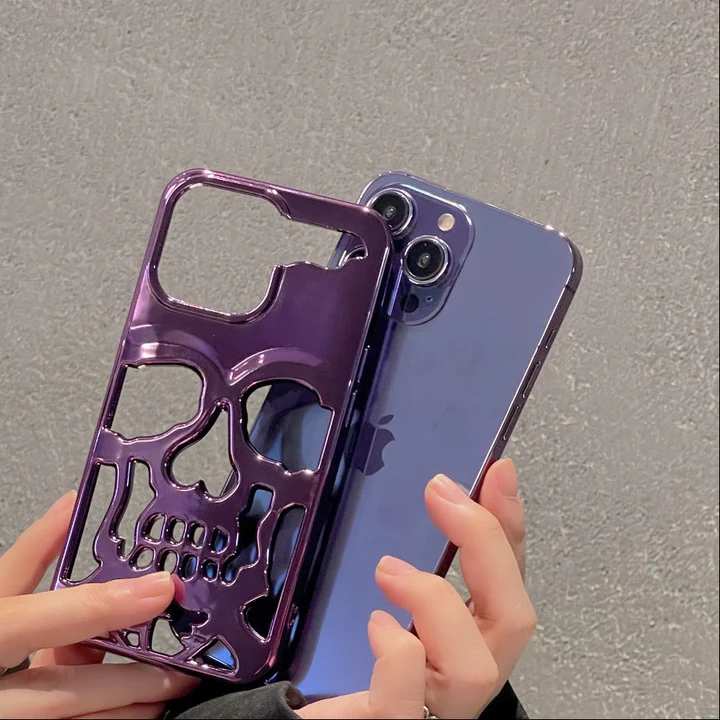 iPhone 13 Pro Max Hollow Skull Design Case