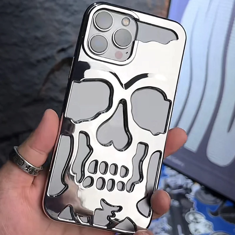 iPhone 13 Pro Hollow Skull Design Case