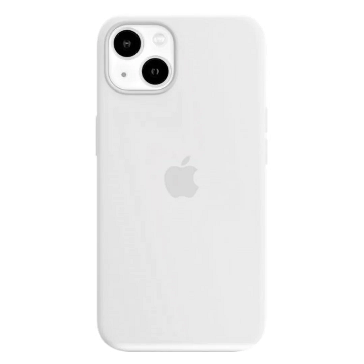 iPhone 14 Silicon Case Liquid Silicon Inner Fabric with Logo