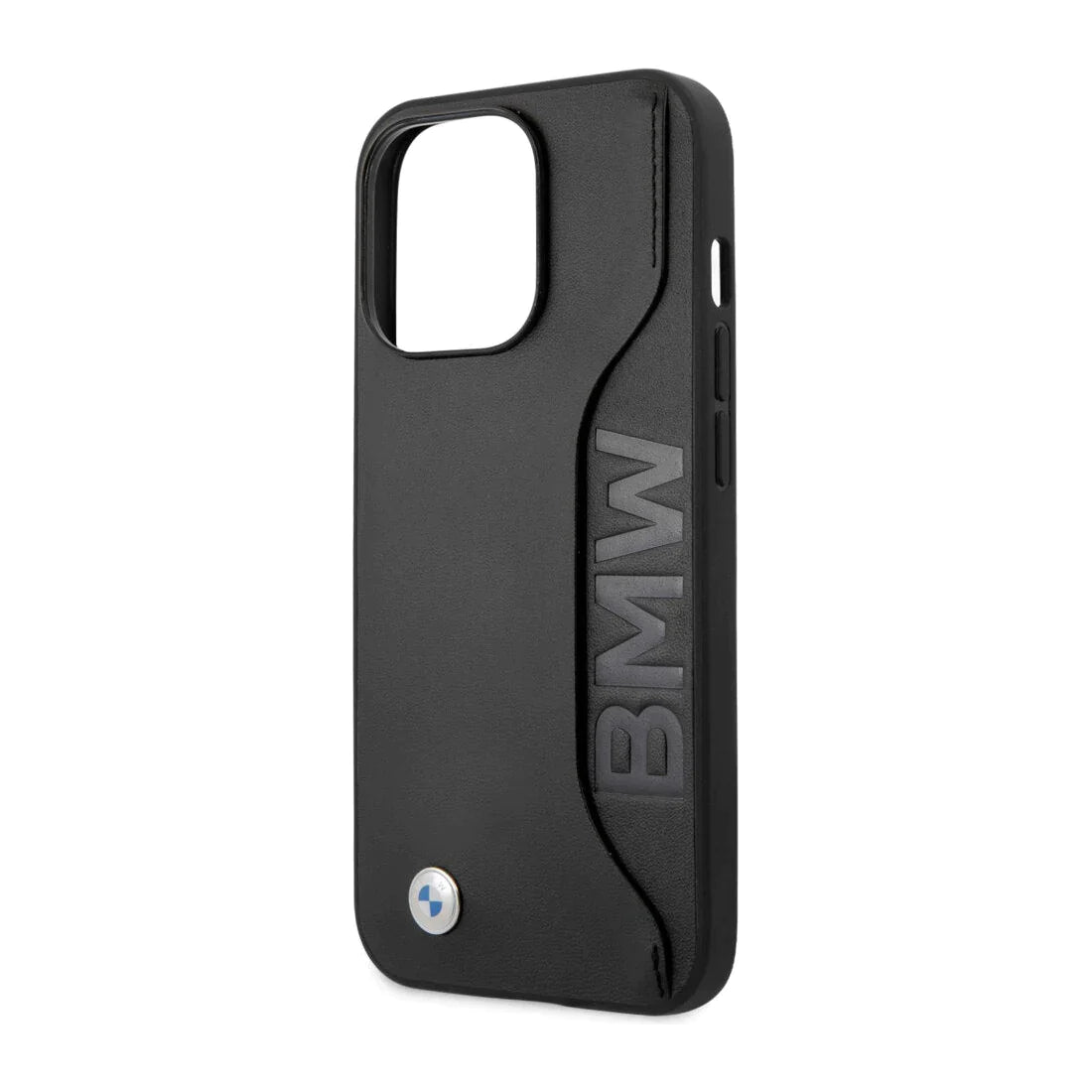 iPhone 14 Pro Max BMW Leather Wordmark Card Slot Case