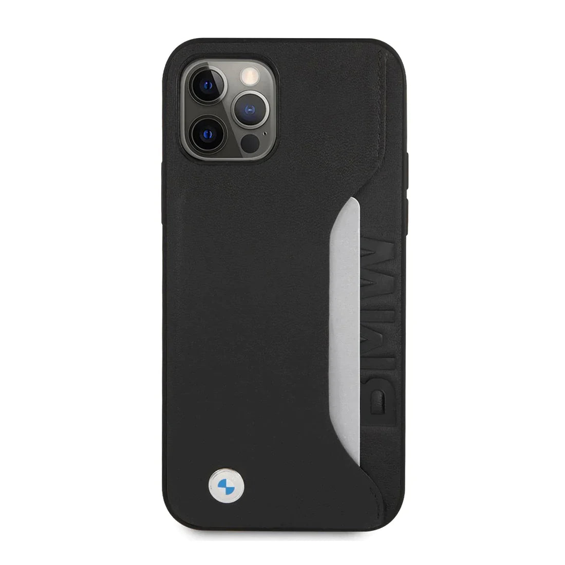 iPhone 14 Pro Max BMW Leather Wordmark Card Slot Case