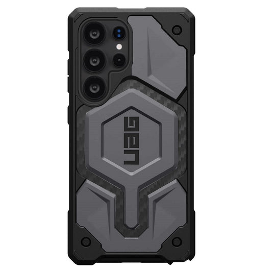 Samsung Galaxy S25 Ultra UAG Case, Monarch Pro Carbon Series Rugged Armor Case with Magsafe - Grey