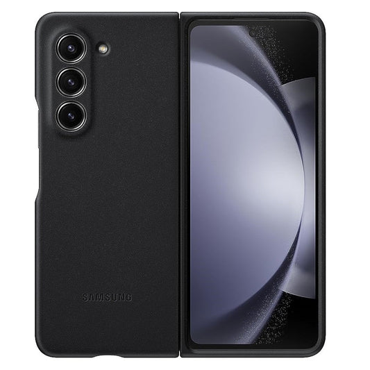 Samsung Galaxy Z Fold 5 Leather Case - Black