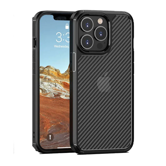 iPhone 13 Pro Carbonfiber Transparent Hybrid Shockproof Case