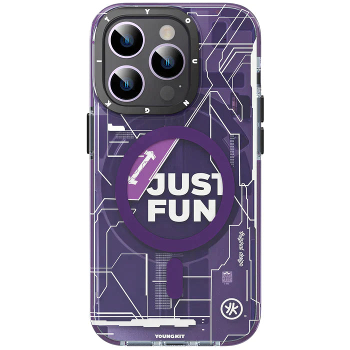 iPhone 14 Pro Youngkit Technology Series Futuristic Circuit Anti-Drop Magsafe Case