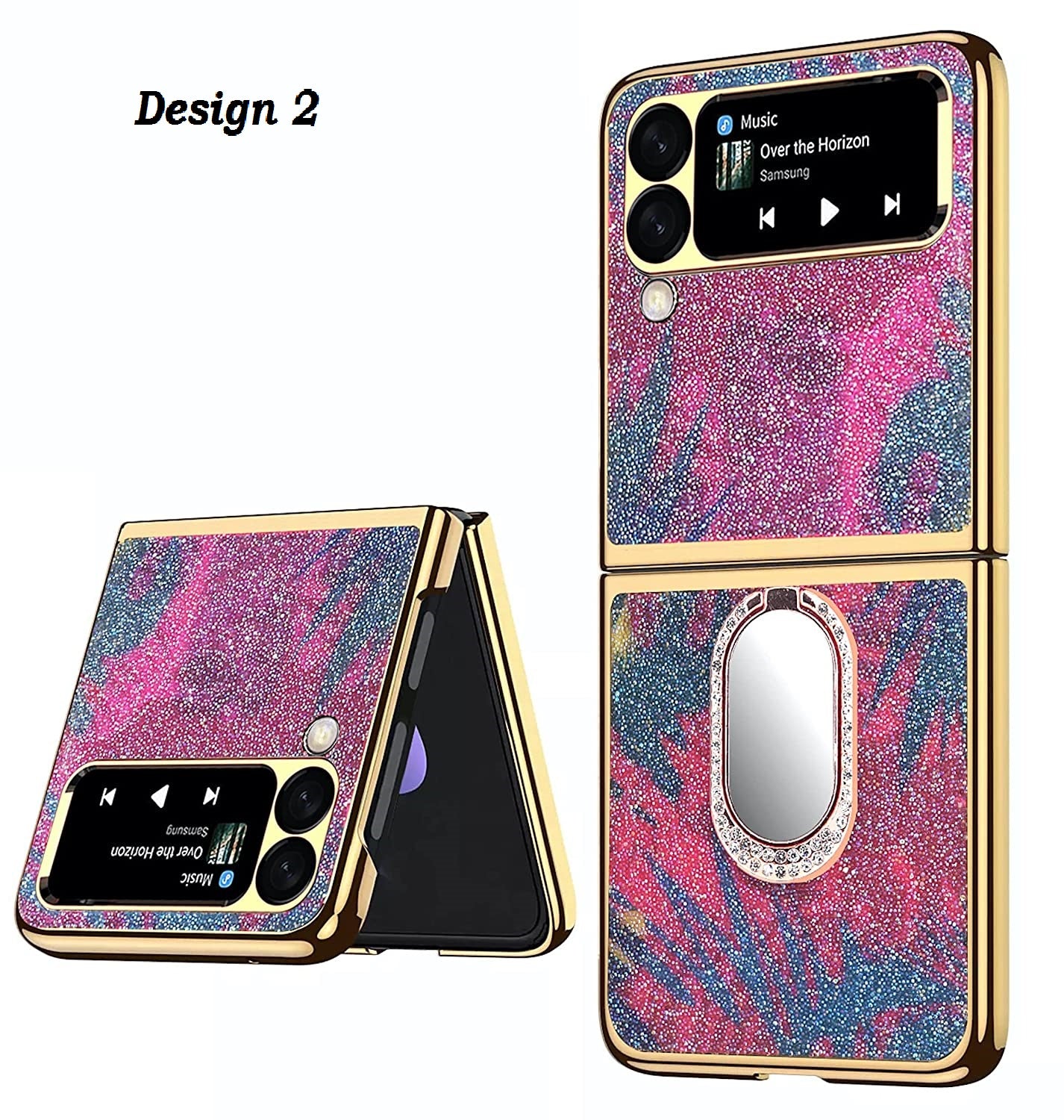 Samsung Galaxy Z Flip 4 Electroplated Jewel Series Bling Case