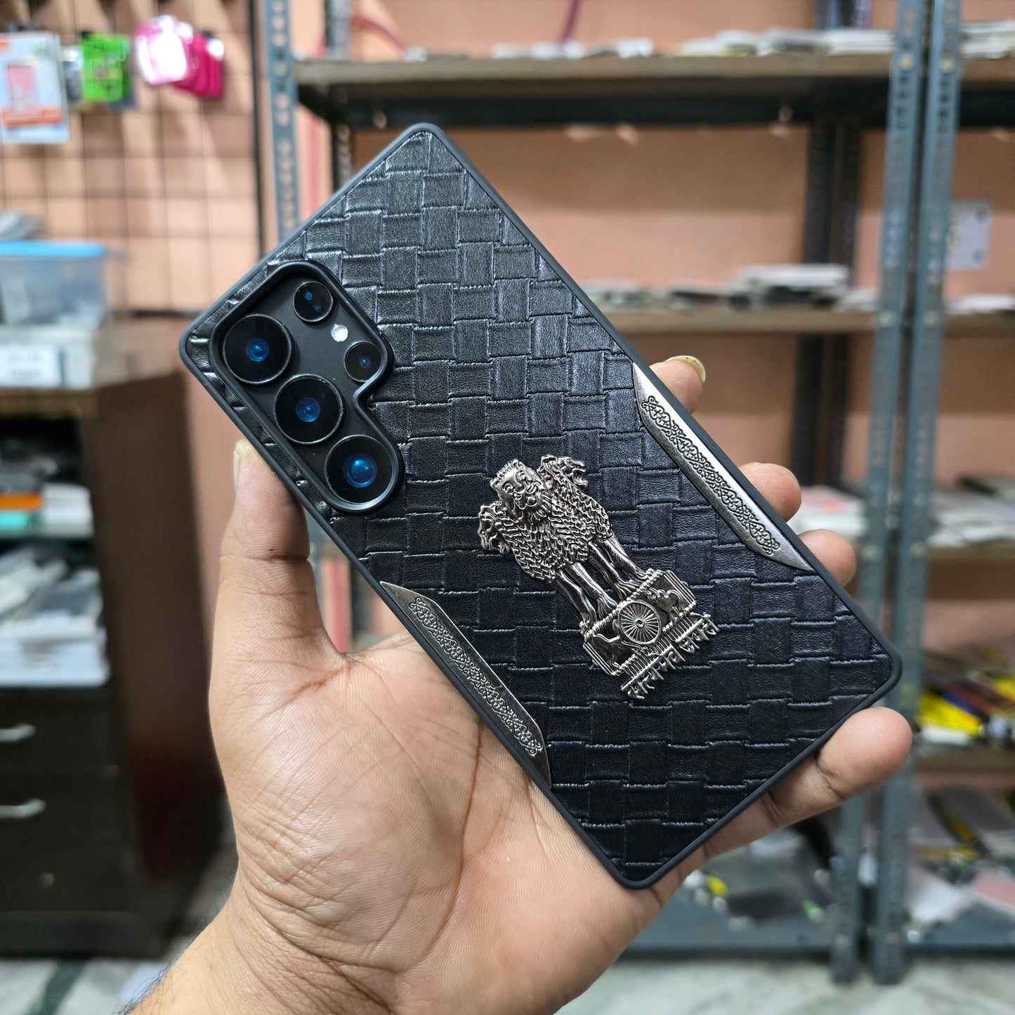 Samsung Galaxy S25 Ultra "Satyamev Jayate" Case with "Ashok Chinh"