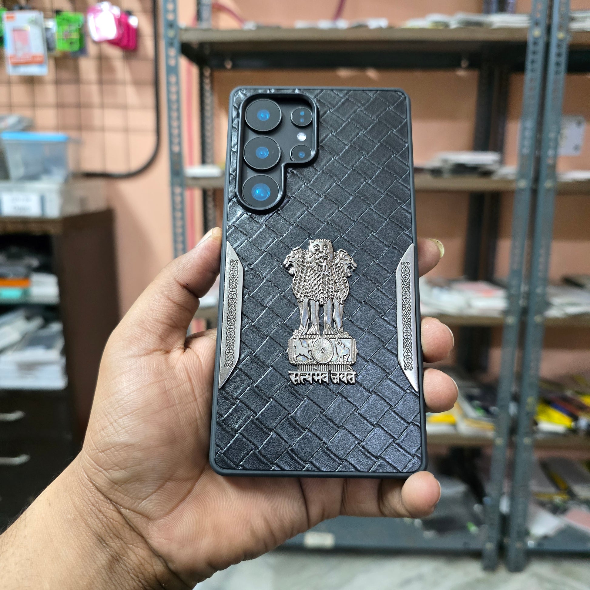 Samsung Galaxy S25 Ultra "Satyamev Jayate" Case with "Ashok Chinh"