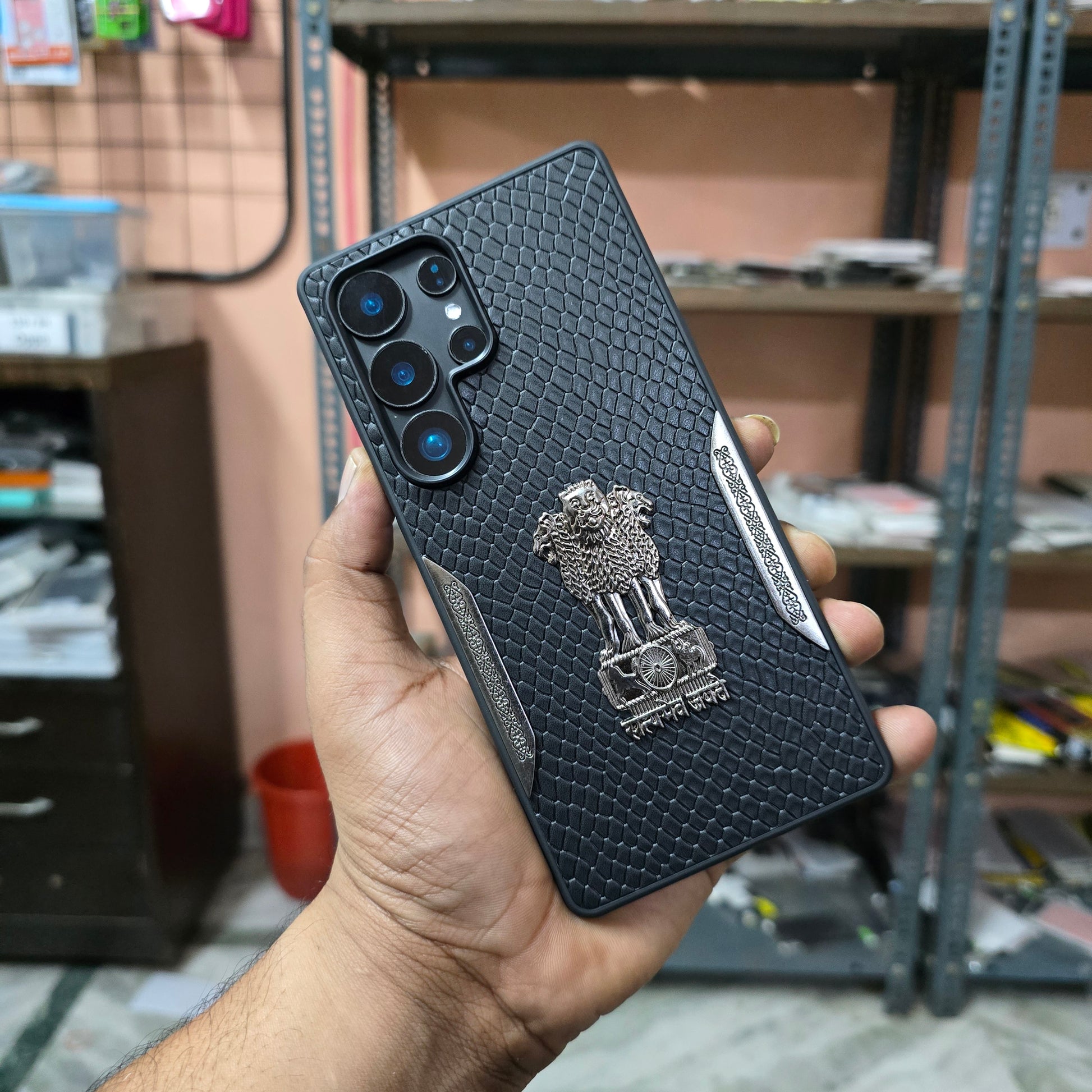 Samsung Galaxy S25 Ultra "Satyamev Jayate" Case with "Ashok Chinh"