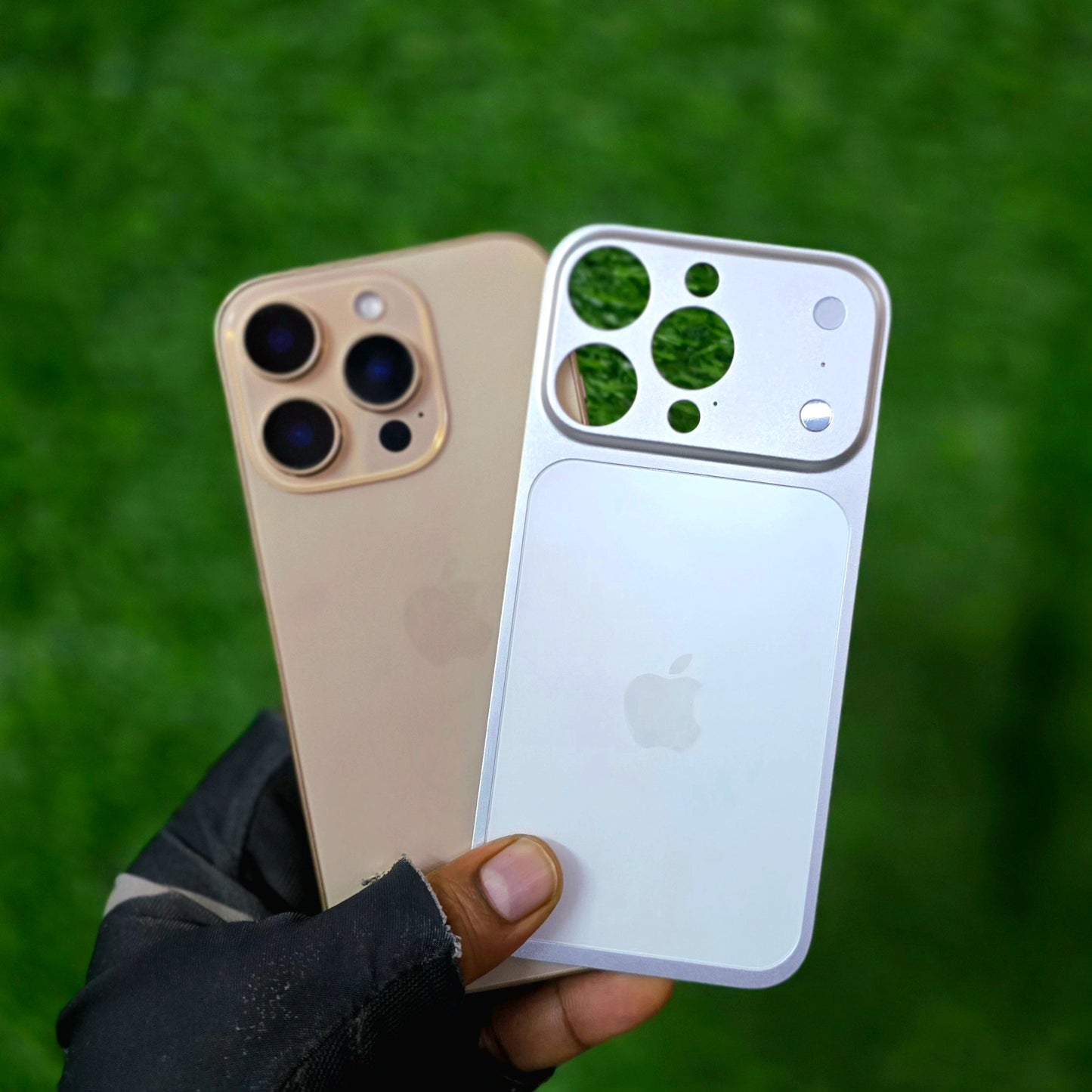 Convertor for iPhone 16 Pro into iPhone 17 Pro Aluminum Metal Back Plate