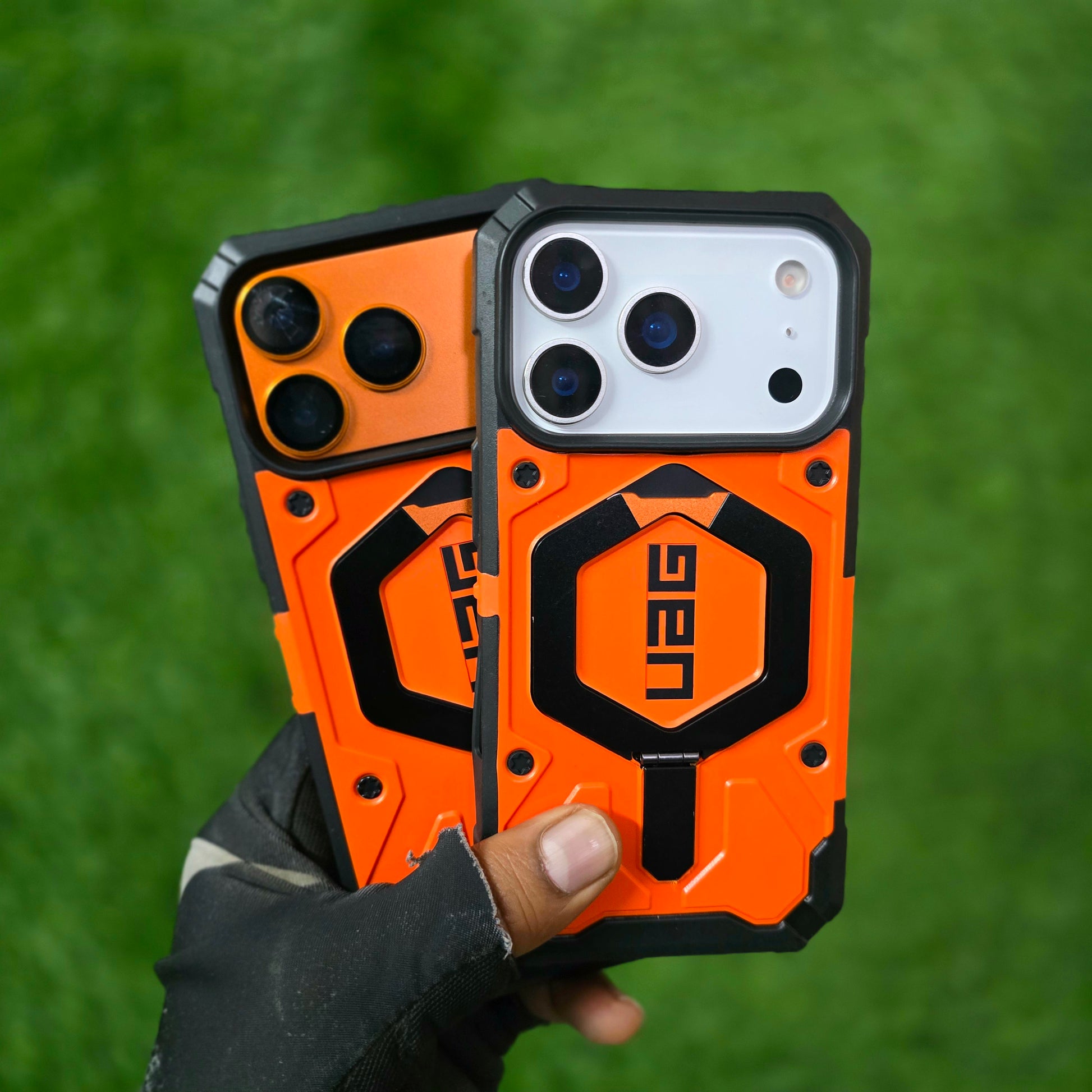 iPhone 17 Pro UAG Case, Military Grade Protective UAG Pathfinder Series with Magsafe & Kickstand - Orange