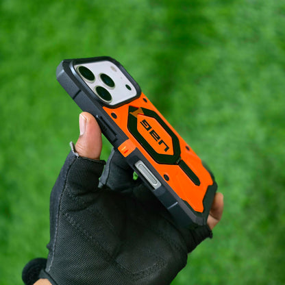 iPhone 17 Pro UAG Case, Military Grade Protective UAG Pathfinder Series with Magsafe & Kickstand - Orange
