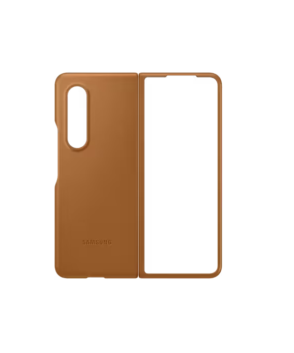 Samsung Galaxy Z Fold 4 Leather Case-Brown