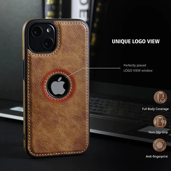 iPhone 12 Pro Max Original PU Leather Case Classic Luxury Elegant with Logo Cut
