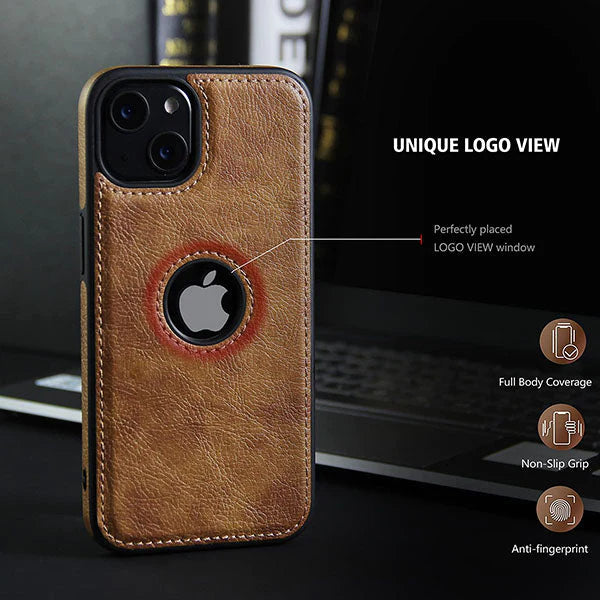 iPhone 13 Pro Max Original PU Leather Case Classic Luxury Elegant with Logo Cut