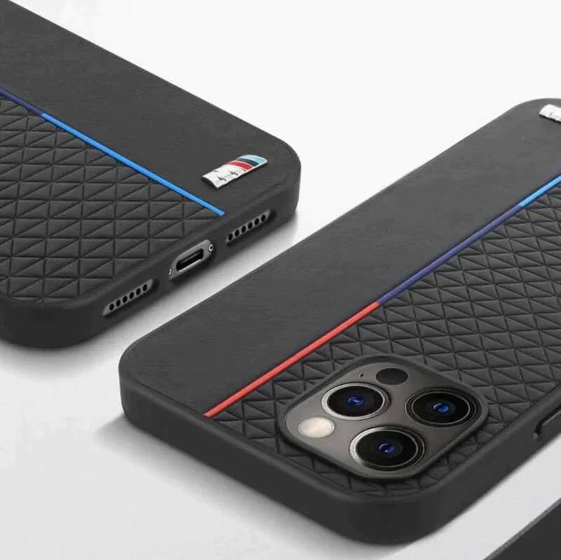 iPhone 14 Pro BMW M Sports Car Logo dual Shade Design Case