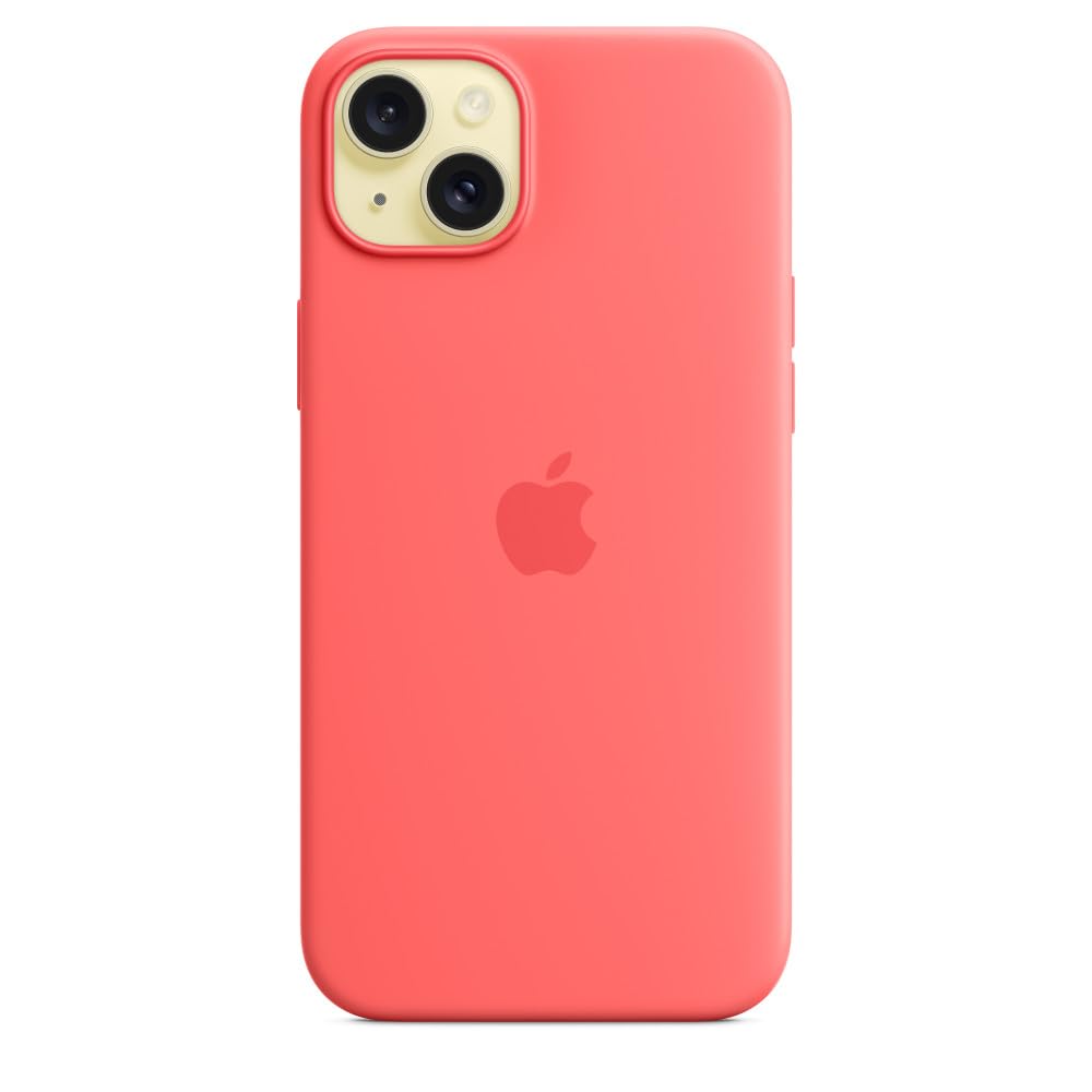 iPhone 15 Original Silicone Magsafe Case With IC Working - Guava