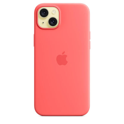iPhone 15 Original Silicone Magsafe Case With IC Working - Guava